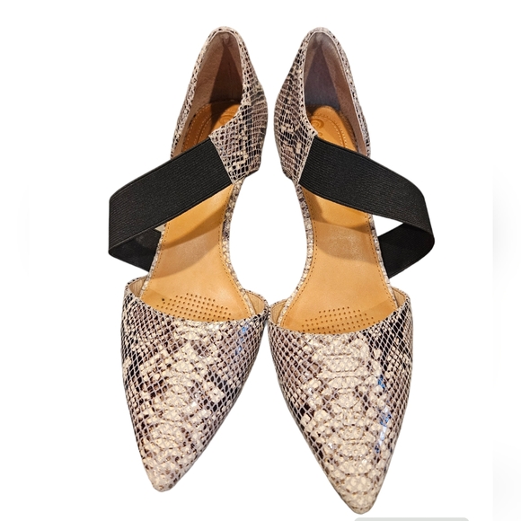 Corso‎ Como Women's Snakeskin Print Leather Pumps. Size 7.5 - Picture 1 of 10